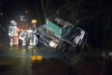 Container LKW umgestuerzt Koeln Brueck Bruecker- Dellbruecker Mauspfad P218